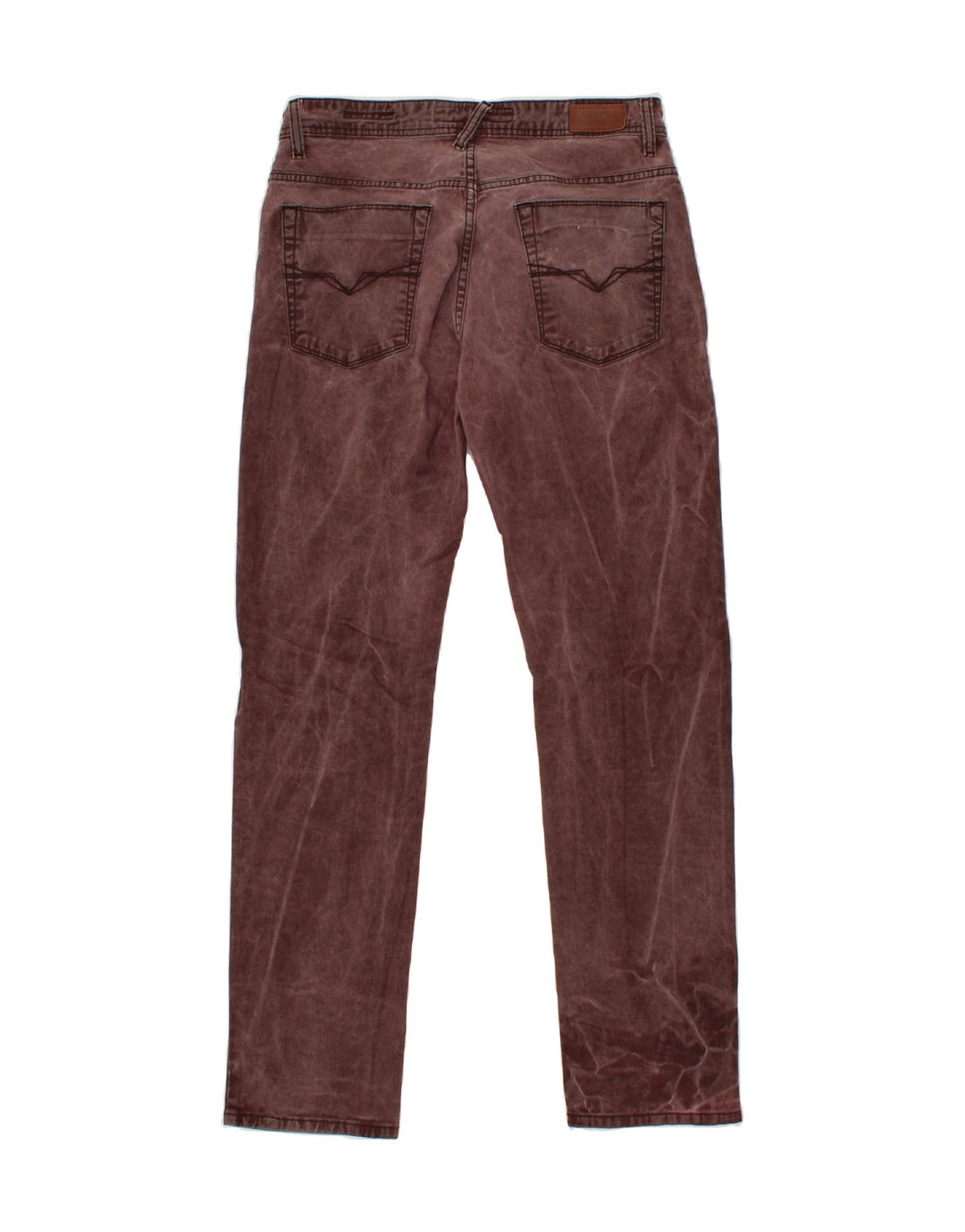 GUESS Womens Skinny Jeans W32 L31 Maroon Cotton Vintage Guess and Second-Hand Guess from Messina Hembry 