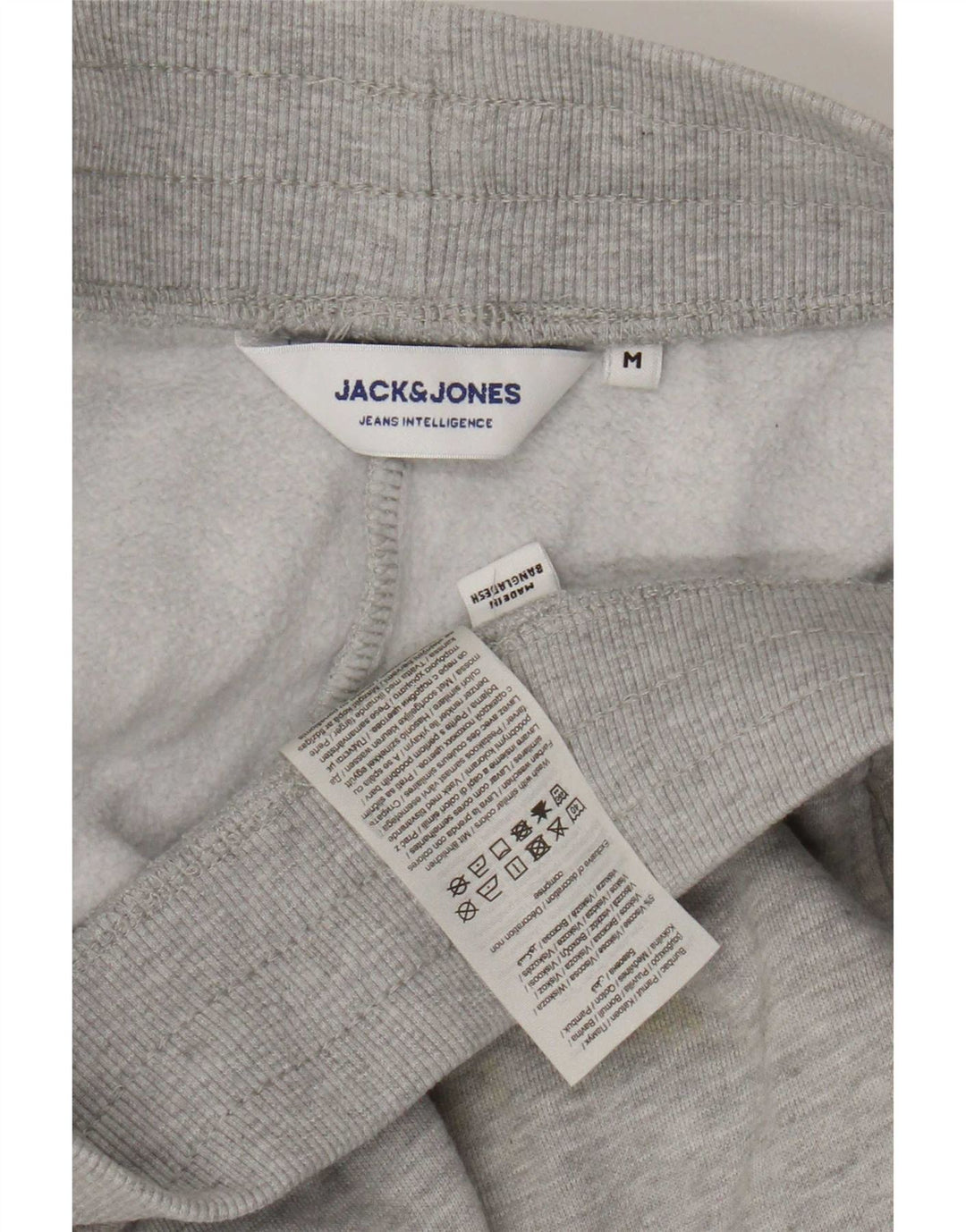 Jack & Jones Mens Tracksuit Trousers Joggers Medium Grey Flecked Cotton