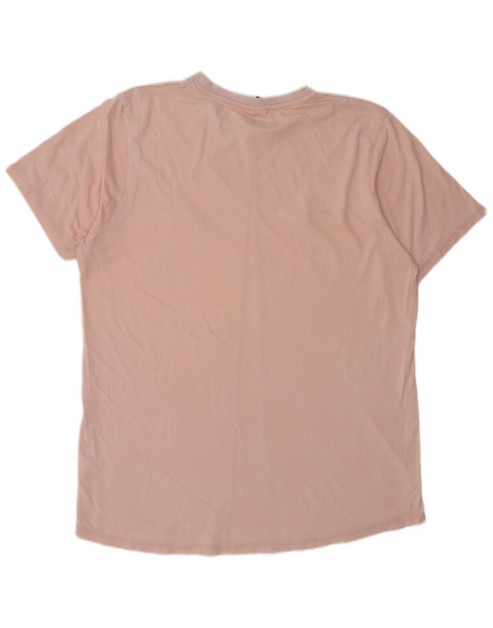 Ellesse Mens T-Shirt Top XL Pink Cotton