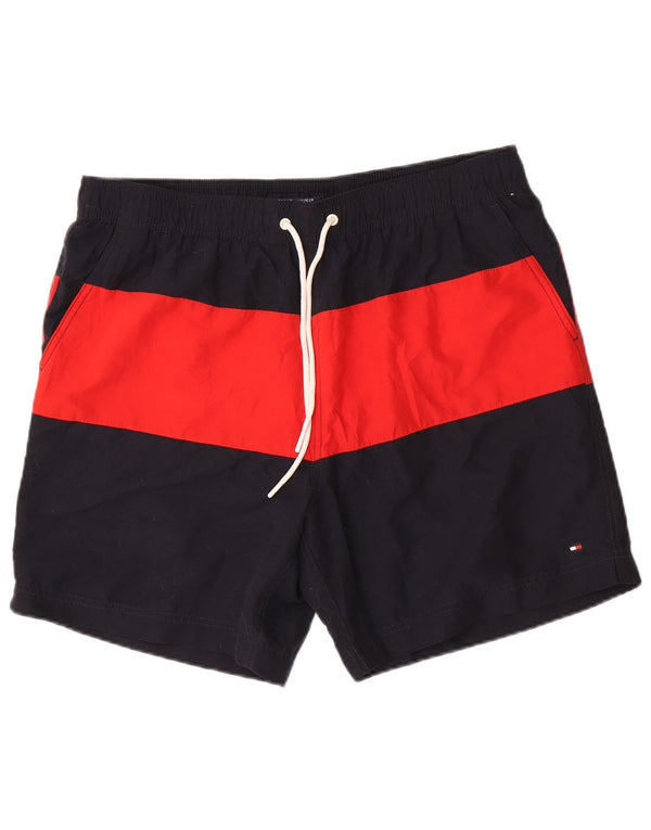 Tommy Hilfiger Mens Swimming Shorts XL  Navy Blue Colourblock