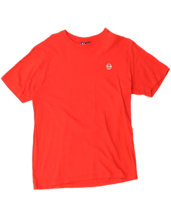 Sergio Tacchini Womens T-Shirt Top UK 16 Large Red Cotton