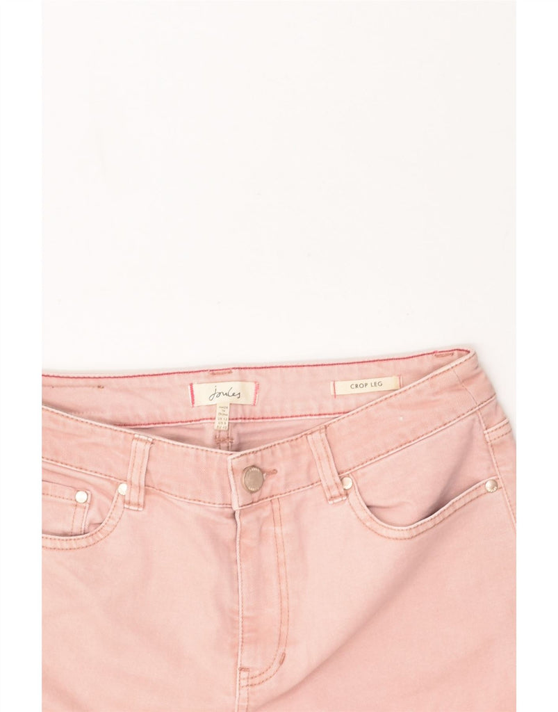 JOULES Womens Crop Tapered Jeans UK 12 Medium W28 L24 Pink | Vintage Joules | Thrift | Second-Hand Joules | Used Clothing | Messina Hembry 