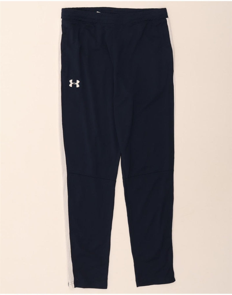 UNDER ARMOUR Mens Tracksuit Trousers Large  Navy Blue Colourblock Vintage Under Armour and Second-Hand Under Armour from Messina Hembry 