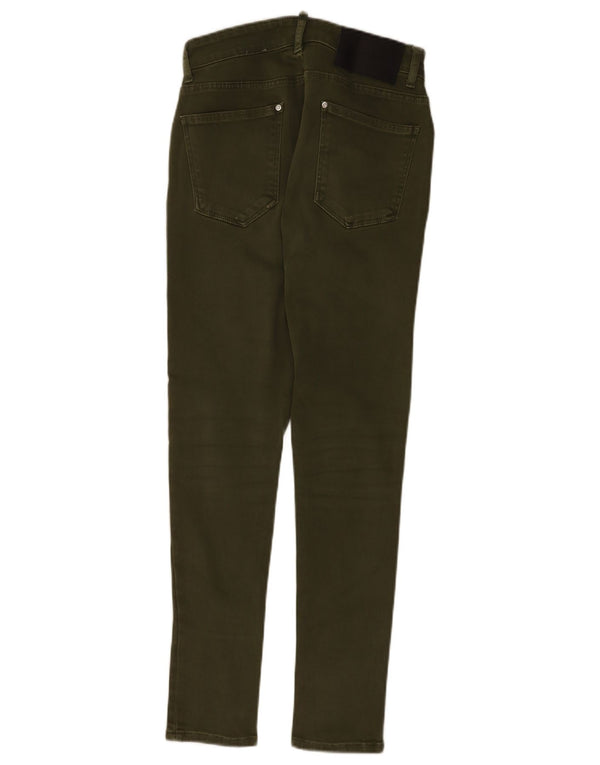Zara Mens Skinny Jeans EU 38 Small W30 L28 Green Cotton