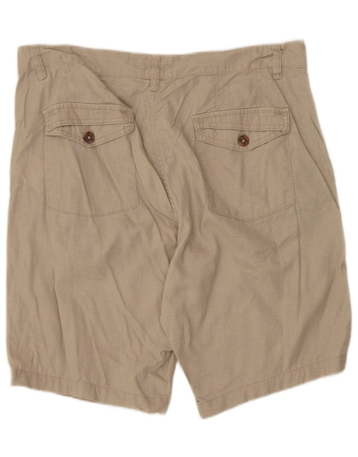 Dack's Mens Chino Shorts IT 50 Large W36  Beige Linen