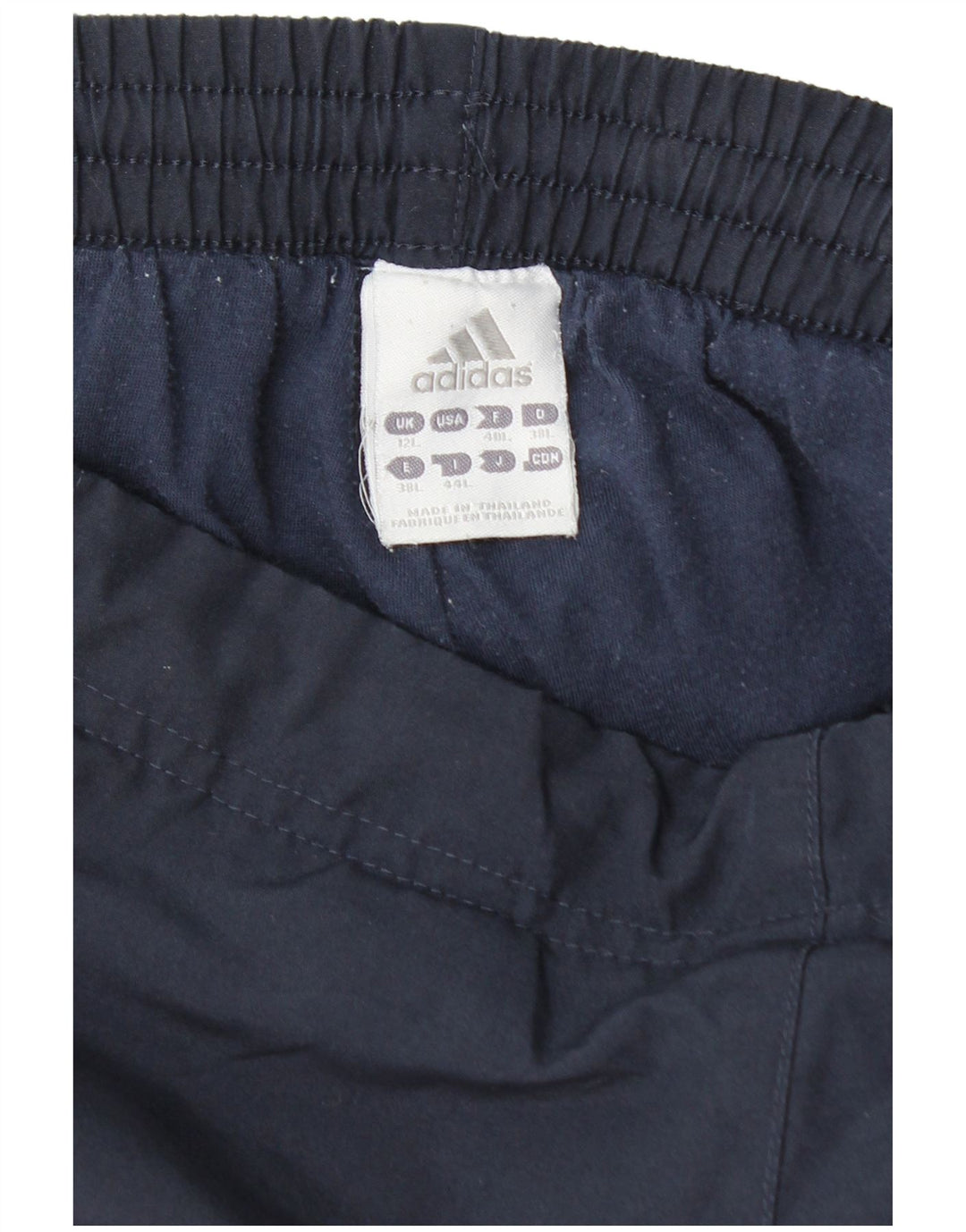 ADIDAS Womens Long Tracksuit Trousers UK 12 Medium  Navy Blue Polyester