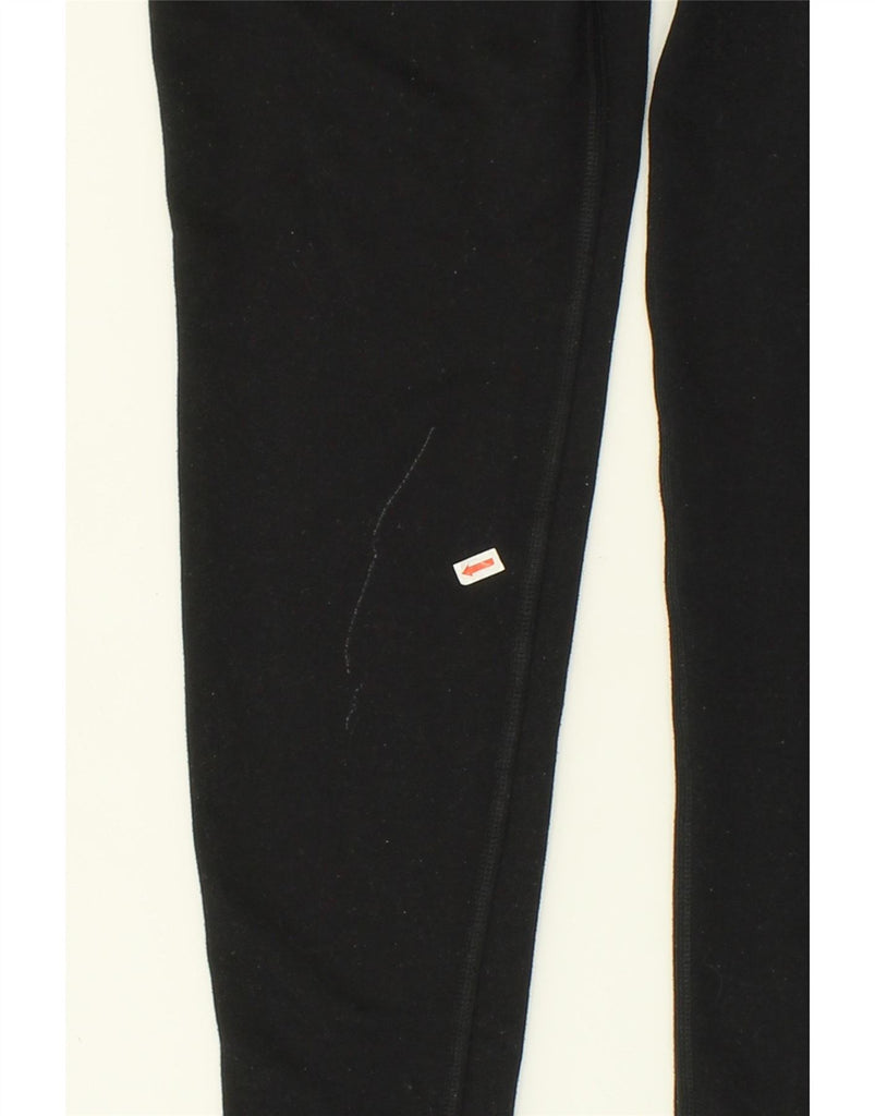 NIKE Womens Dri Fit Graphic Tracksuit Trousers UK 6 XS Black Polyester Vintage Nike and Second-Hand Nike from Messina Hembry 