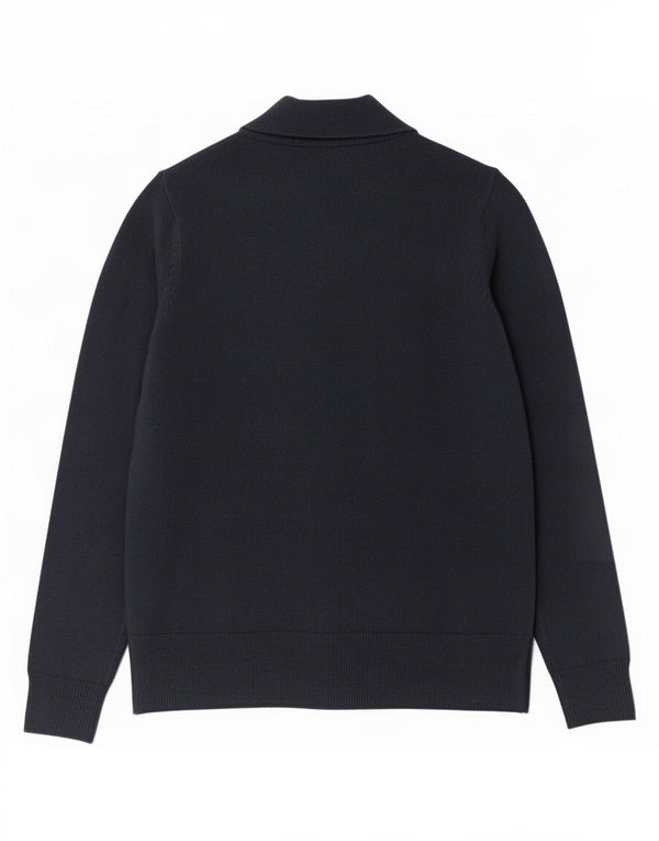 Marks & Spencer Womens Open Cardigan Sweater UK 10 Small Navy Blue Acrylic