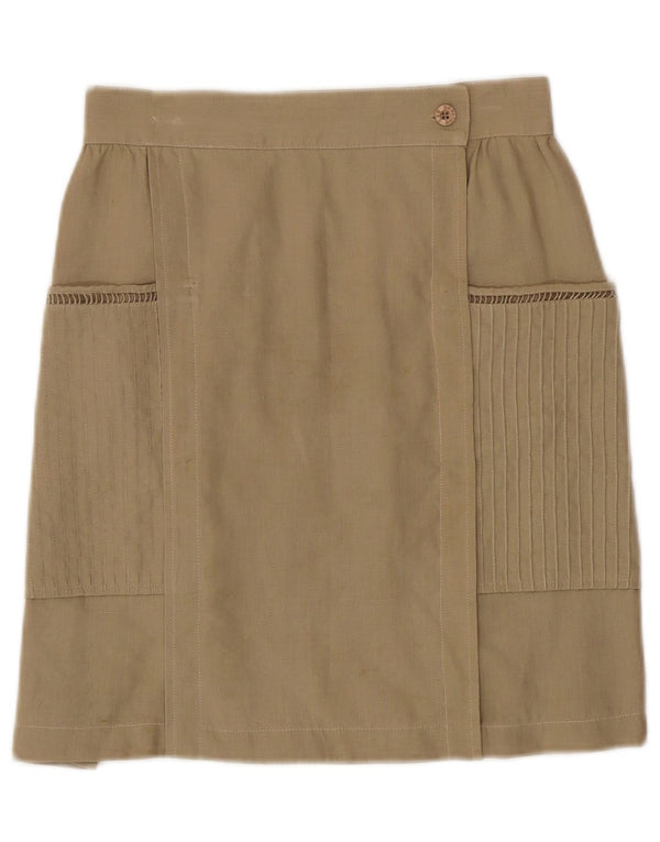 LES COPAINS Womens Wrap Skirt W27 Small  Green