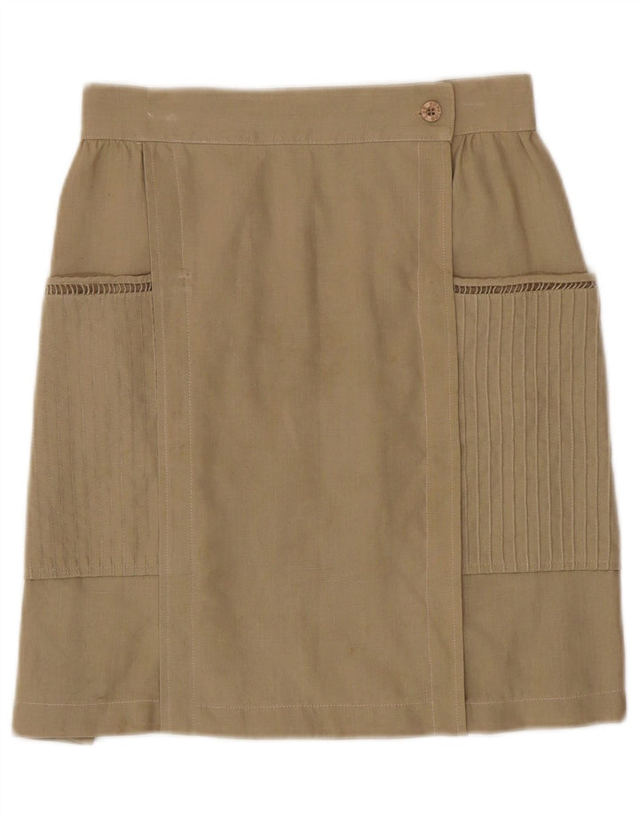 LES COPAINS Womens Wrap Skirt W27 Small  Green