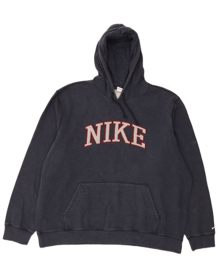 Nike Mens Graphic Hoodie Jumper 2XL Navy Blue