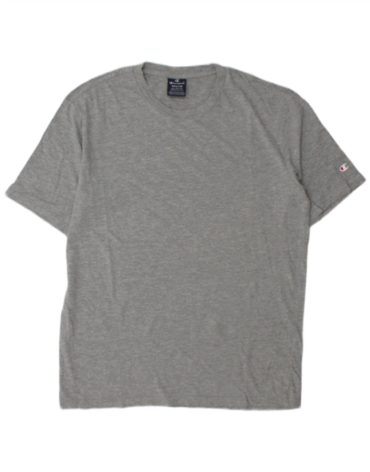 Champion Mens T-Shirt Top Medium Grey