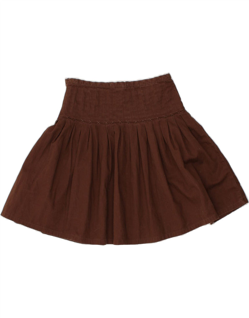 GAP Girls Pleated Skirt 8-9 Years W24 Brown Cotton | Vintage Gap | Thrift | Second-Hand Gap | Used Clothing | Messina Hembry 