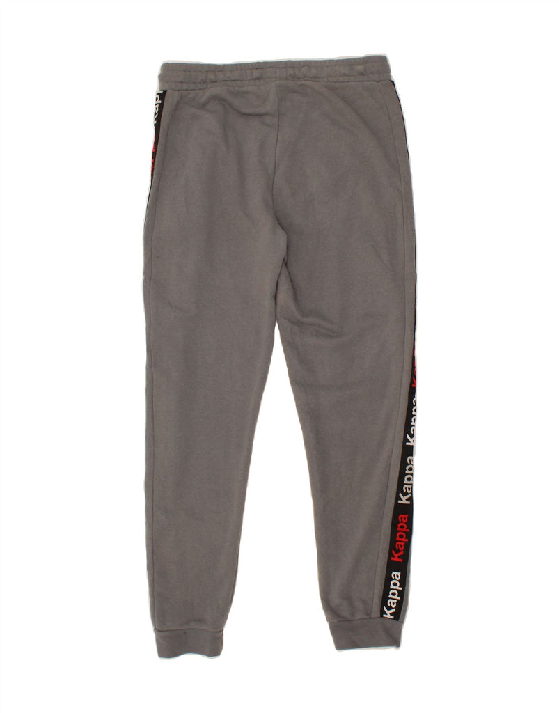 KAPPA Mens Graphic Tracksuit Trousers Joggers Medium  Grey Cotton Vintage Kappa and Second-Hand Kappa from Messina Hembry 
