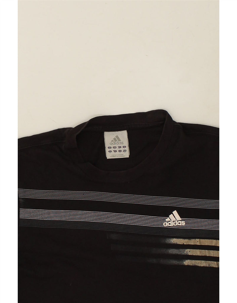 ADIDAS Mens Graphic T-Shirt Top Small Black Cotton | Vintage Adidas | Thrift | Second-Hand Adidas | Used Clothing | Messina Hembry 