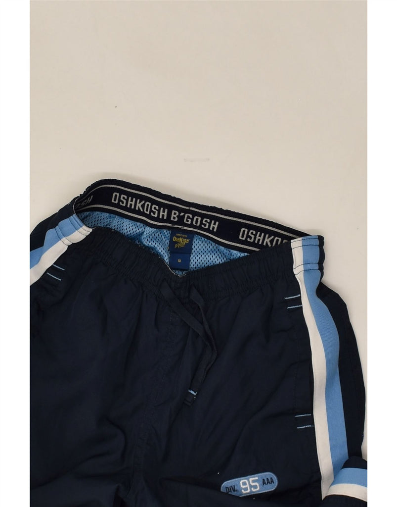 OSH KOSH Boys Tracksuit Trousers 9-10 Years Navy Blue Polyester | Vintage Osh Kosh | Thrift | Second-Hand Osh Kosh | Used Clothing | Messina Hembry 