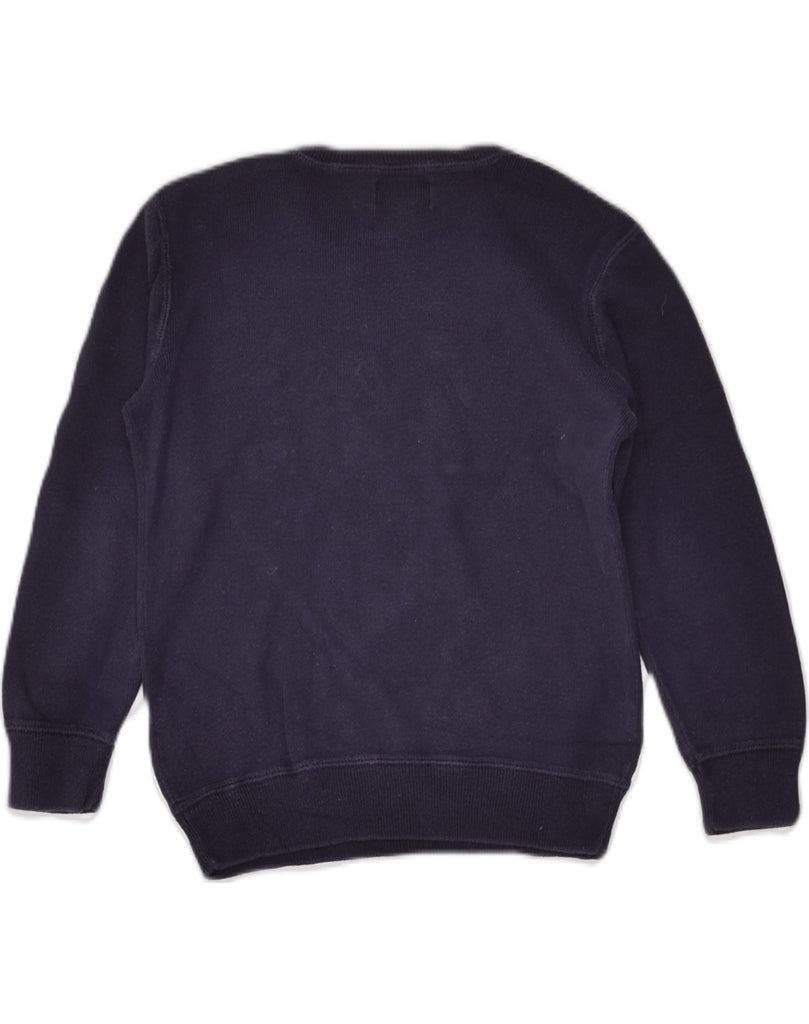 POLO RALPH LAUREN Boys Crew Neck Jumper Sweater 6-7 Years Navy Blue Cotton | Vintage Polo Ralph Lauren | Thrift | Second-Hand Polo Ralph Lauren | Used Clothing | Messina Hembry 