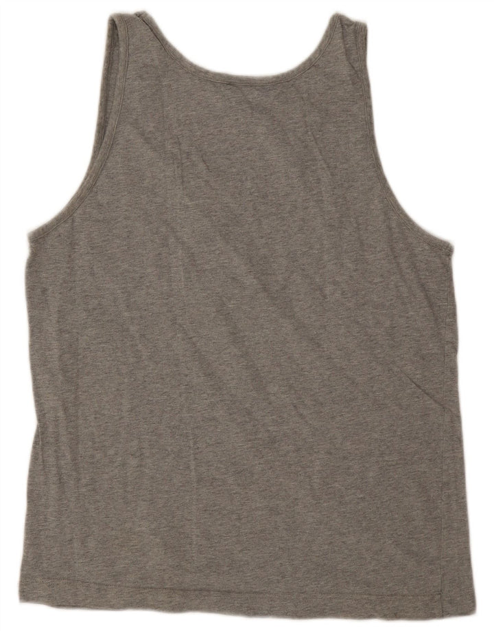 Champion Womens Vest Top UK 16 Large Grey Cotton