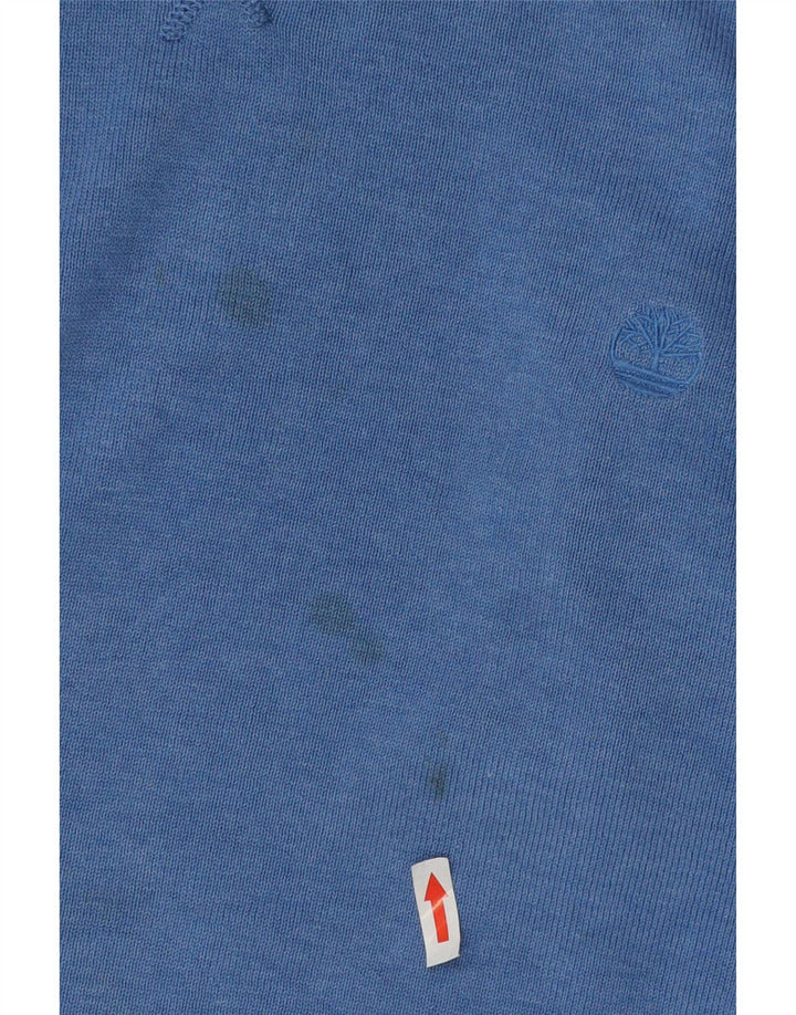 Timberland Mens Regular Fit Boat Neck Jumper Sweater 2XL Blue Cotton