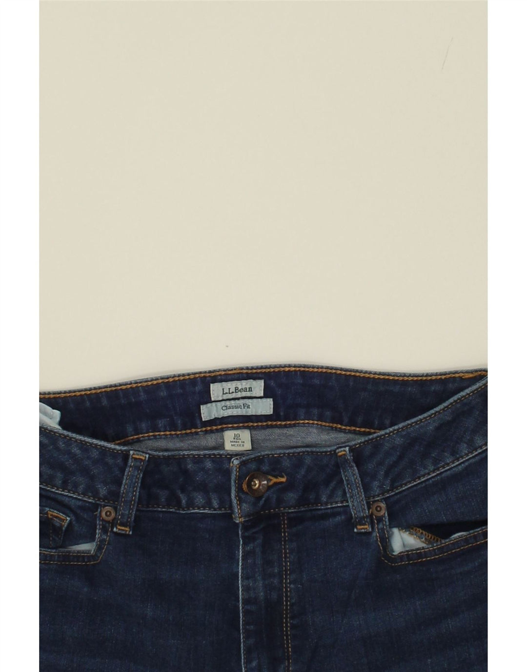 L.L.BEAN Womens Classic Fit Straight Jeans US 10 Medium W27 L28 Blue Vintage L.L.Bean and Second-Hand L.L.Bean from Messina Hembry 