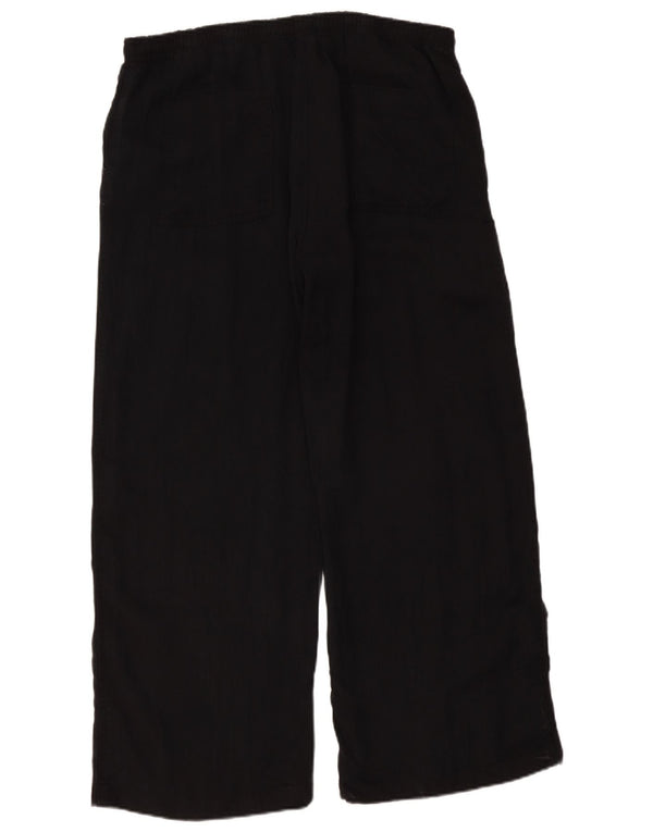 Zara Womens High Waist Loose Fit Trousers XL W36 L29 Black