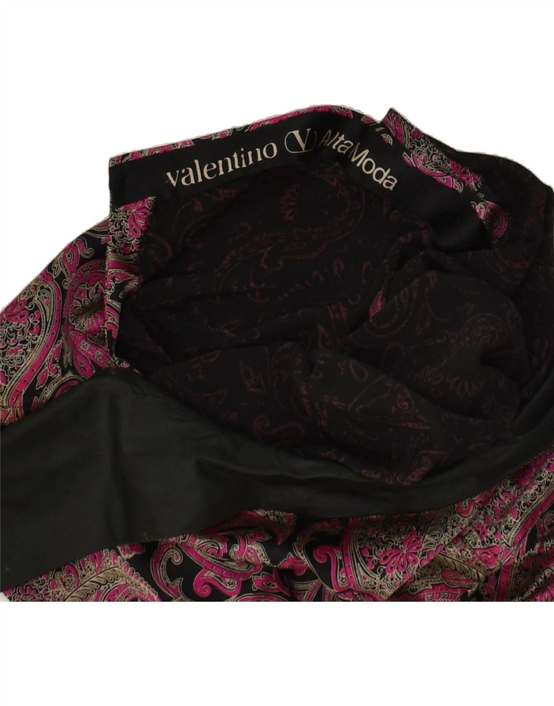 VALENTINO Womens Long Sleeve Blouse Top UK 14 Large Pink Paisley | Vintage Valentino | Thrift | Second-Hand Valentino | Used Clothing | Messina Hembry 