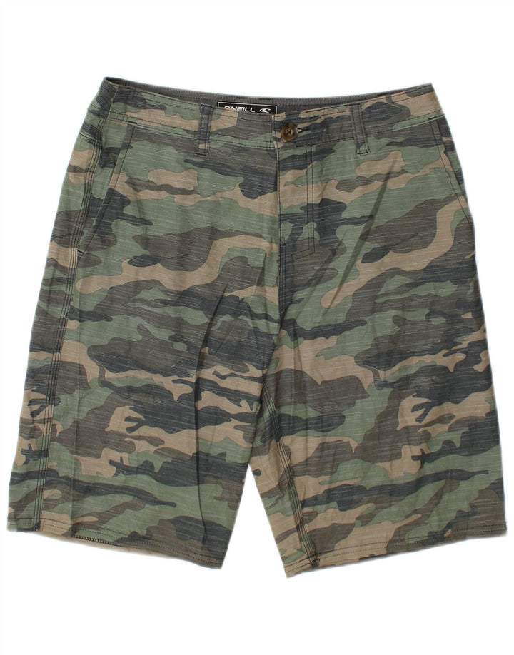 O'Neill Mens Chino Shorts W29 Amall Multicoloured Camouflage Polyester