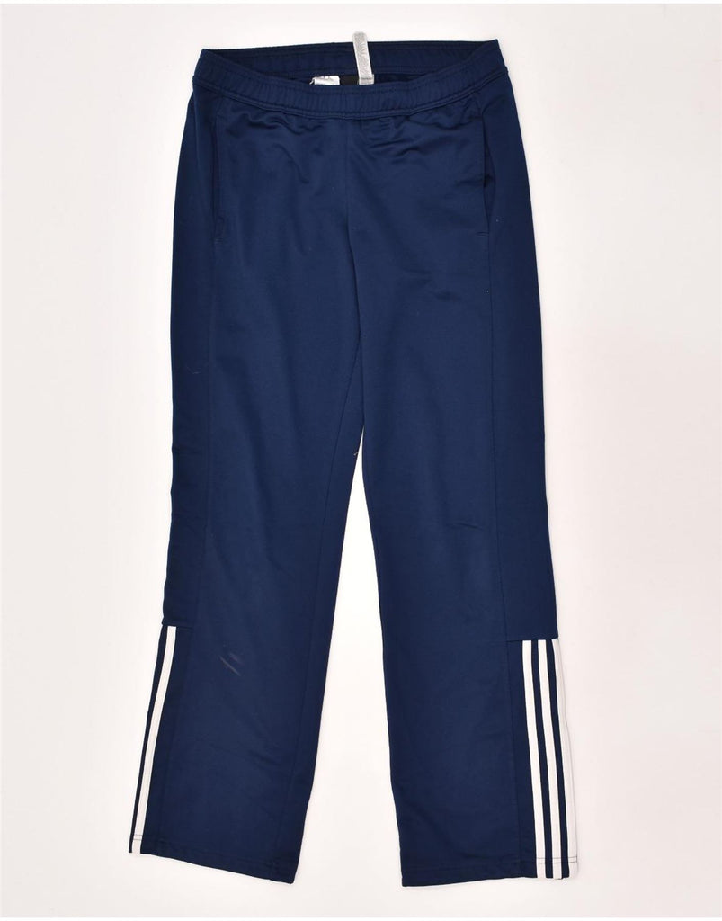 ADIDAS Womens Tracksuit Trousers UK 8/10 Small Navy Blue Polyester | Vintage Adidas | Thrift | Second-Hand Adidas | Used Clothing | Messina Hembry 