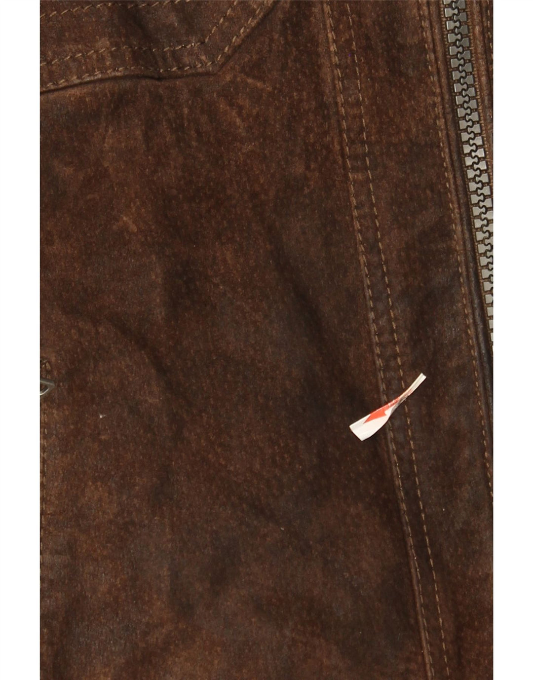 Angelo Litrico Mens Suede Jacket UK 40 Large Brown Leather