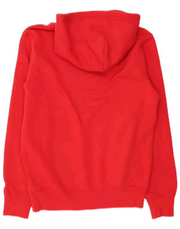 Champion Mens Hoodie Jumper Small Red Cotton