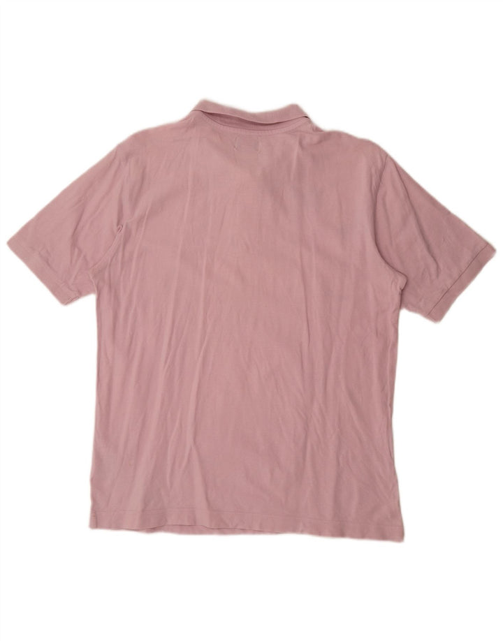 Kappa Mens Polo Shirt Medium Pink Cotton