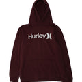 HURLEY Boys Graphic Hoodie Jumper 15-16 Years XL Maroon Cotton | Vintage Hurley | Thrift | Second-Hand Hurley | Used Clothing | Messina Hembry 