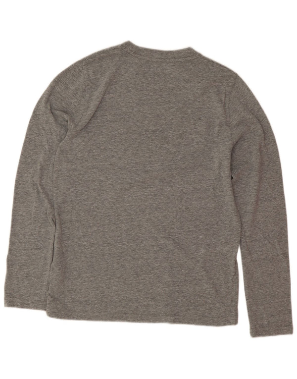 Abercrombie & Fitch Boys Graphic Top Long Sleeve 11-12 Years Grey Flecked