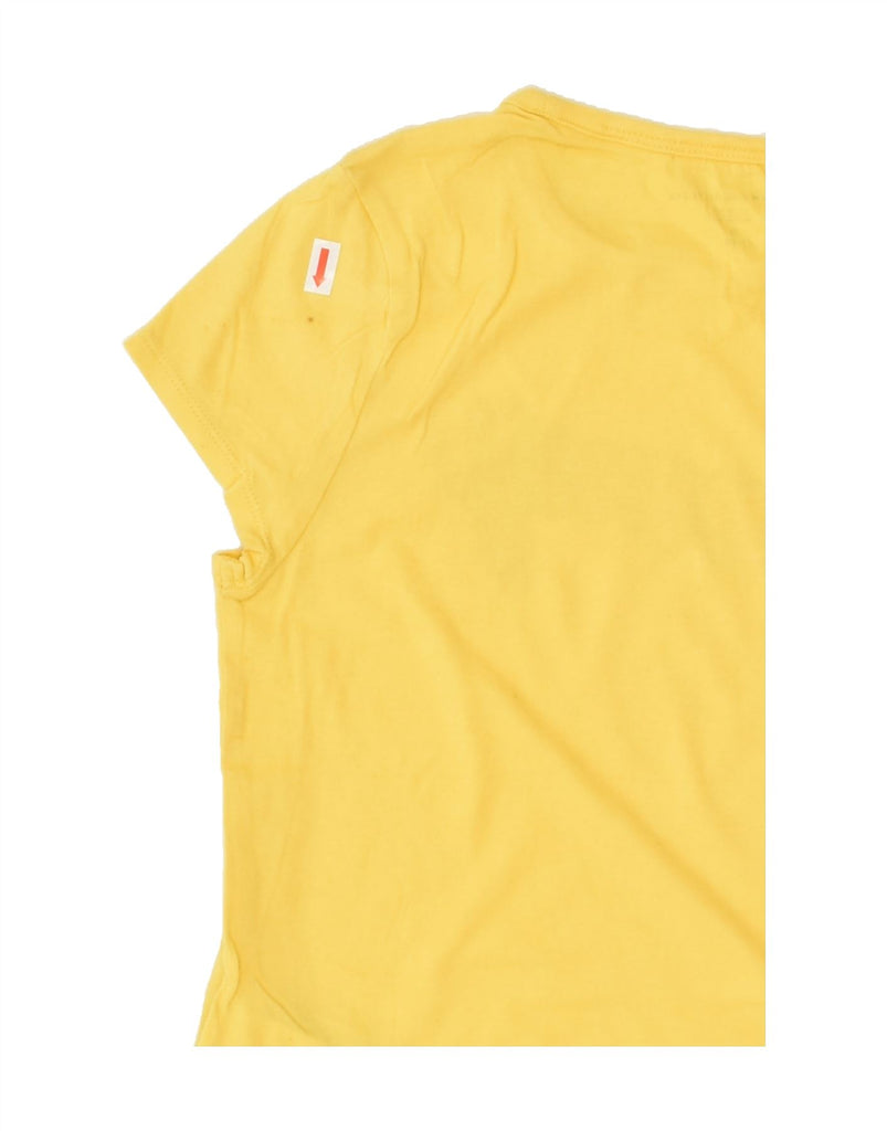 TOMMY HILFIGER Girls Graphic T-Shirt Top 8-9 Years Medium Yellow Cotton | Vintage Tommy Hilfiger | Thrift | Second-Hand Tommy Hilfiger | Used Clothing | Messina Hembry 