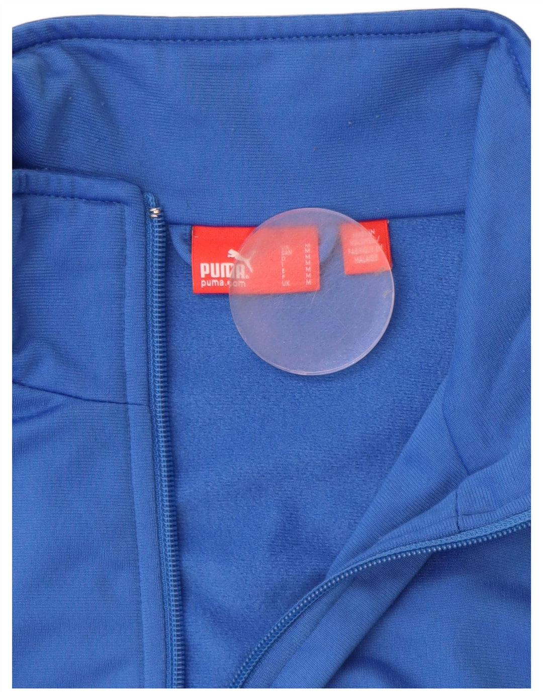 PUMA Mens Tracksuit Top Jacket Medium Blue Colourblock Polyester