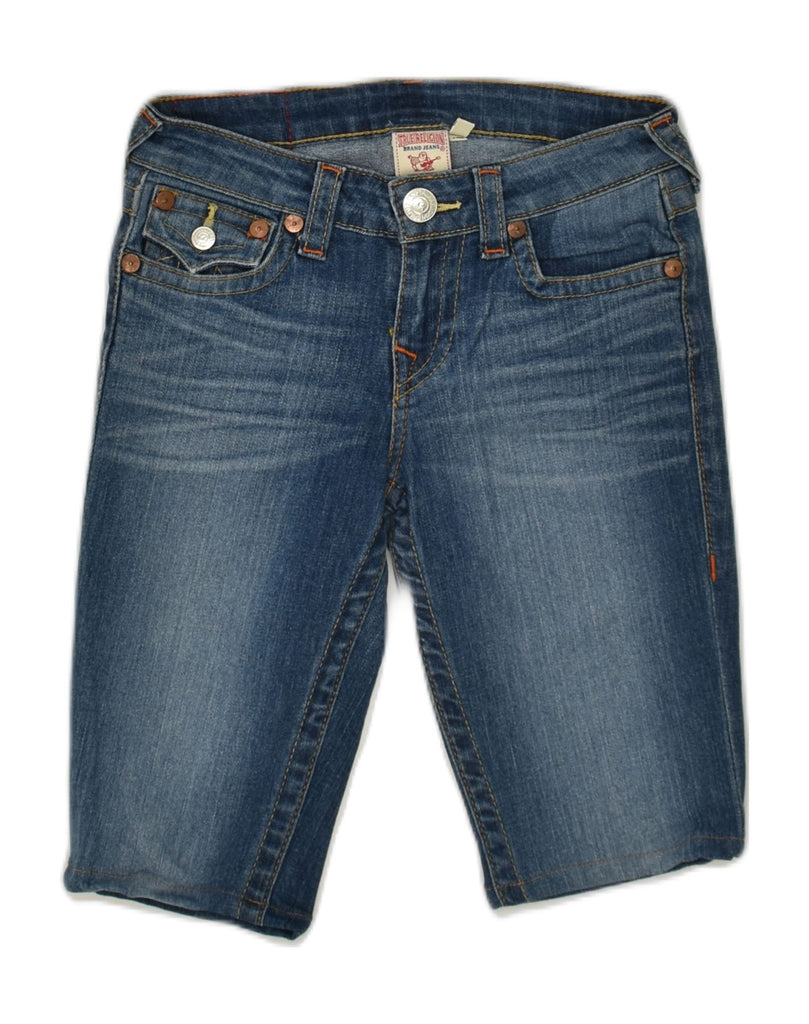 TRUE RELIGION Girls Denim Shorts 9-10 Years W26  Blue Cotton | Vintage True Religion | Thrift | Second-Hand True Religion | Used Clothing | Messina Hembry 