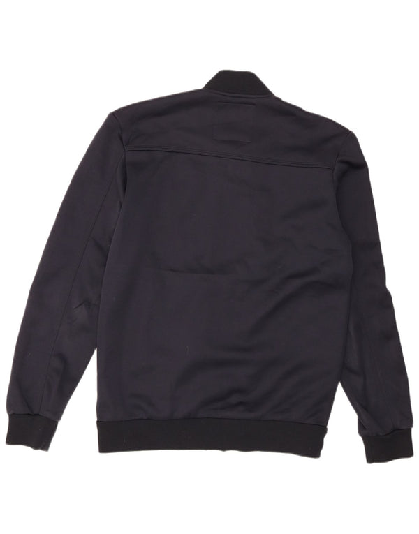 Zara Mens Bomber Jacket UK 42 XL Navy Blue