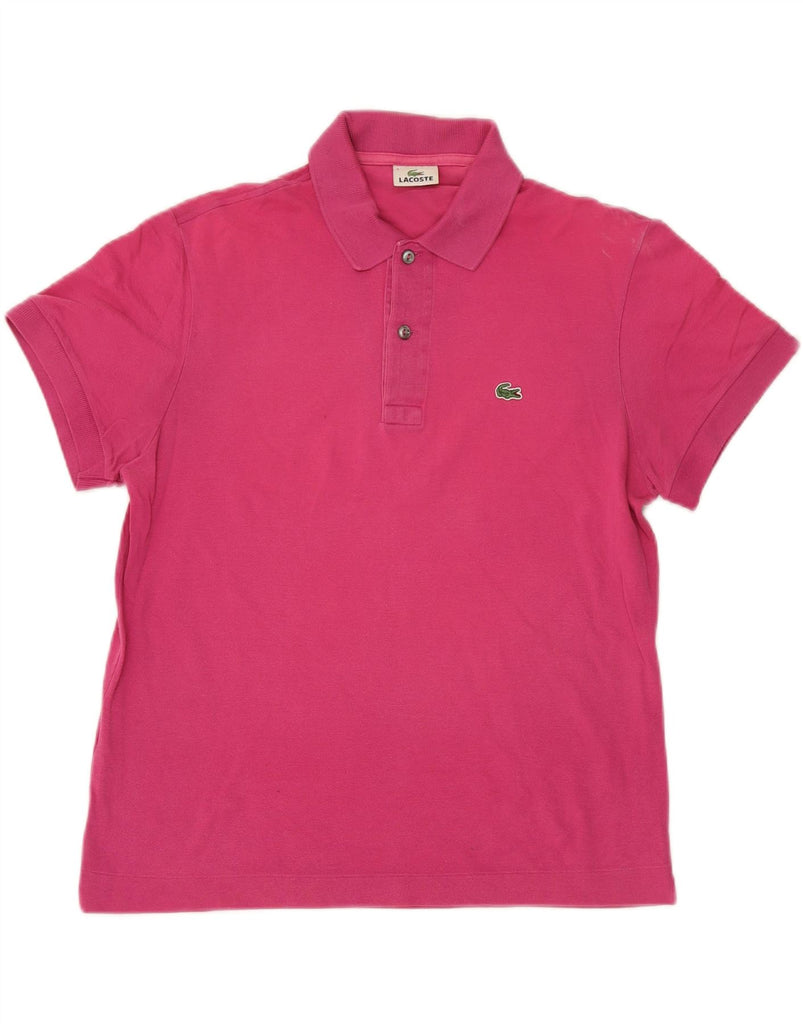 LACOSTE Mens Polo Shirt Size 4 Medium Pink Cotton Vintage Lacoste and Second-Hand Lacoste from Messina Hembry 