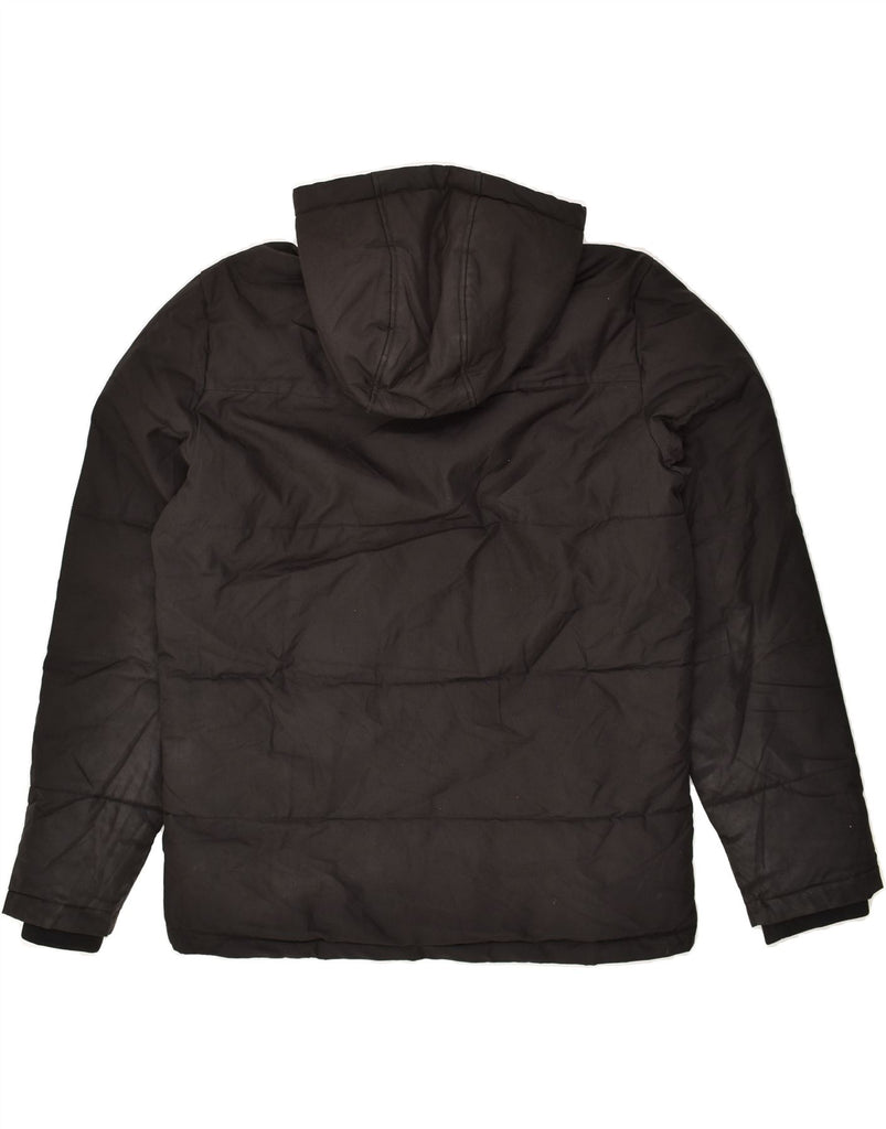 JACK & JONES Mens Hooded Padded Jacket UK 40 Large Black | Vintage Jack & Jones | Thrift | Second-Hand Jack & Jones | Used Clothing | Messina Hembry 