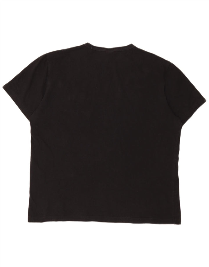 Champion Mens Graphic T-Shirt Top XL Black