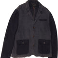 TED BAKER Mens 3 Button Blazer Jacket Size 5 XL Navy Blue Colourblock Vintage Ted Baker and Second-Hand Ted Baker from Messina Hembry 