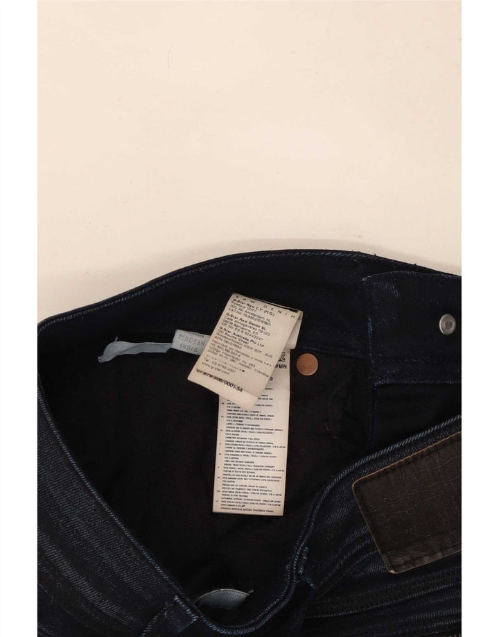 G-Star Womens Straight Jeans W30 L32 Navy Blue Cotton