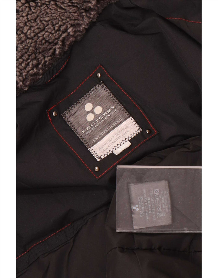 PEUTEREY Mens Padded Jacket UK 44 2XL Black Polyester