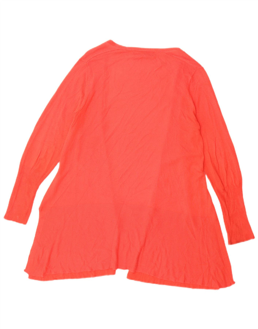 Marks & Spencer Womens Open Cardigan Sweater UK 12 Medium Red
