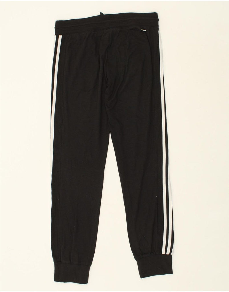 ADIDAS Womens Tracksuit Trousers Joggers UK 10 Small Black Polyester | Vintage Adidas | Thrift | Second-Hand Adidas | Used Clothing | Messina Hembry 