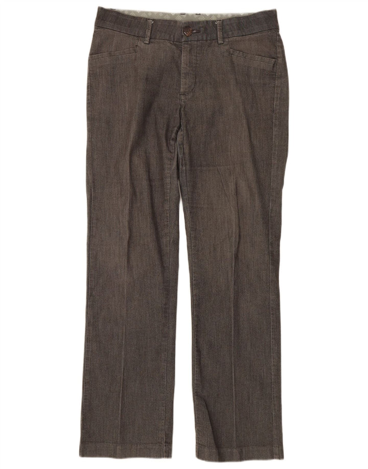 LEE Womens Straight Casual Trousers US 8 Medium W32 L30 Grey Cotton