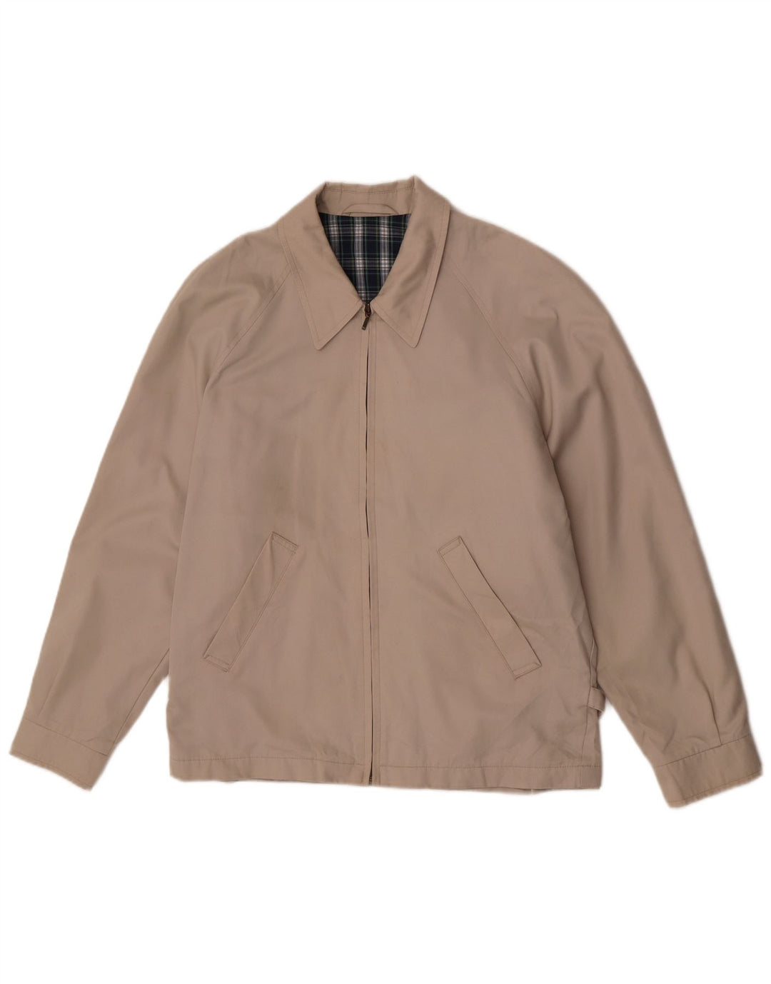 Marks & Spencer Mens Bomber Jacket UK 36 Small Beige Polyester