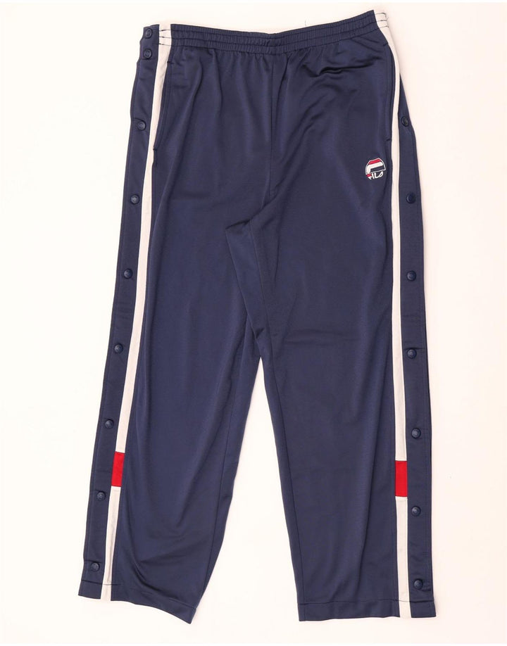 Fila Mens Tracksuit Trousers Large Navy Blue