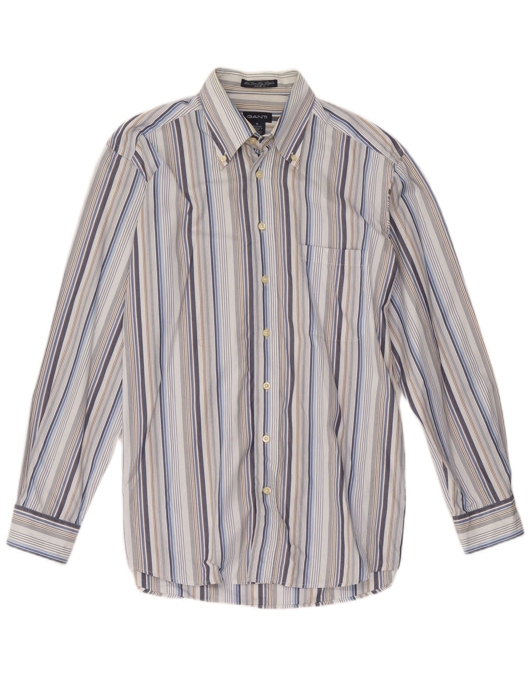 Gant Mens Shirt Medium Multicoloured Striped Cotton