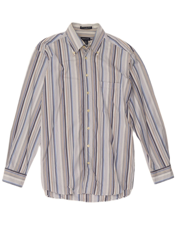 Gant Mens Shirt Medium Multicoloured Striped Cotton